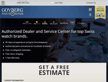 Tablet Screenshot of govbergwatchrepair.com